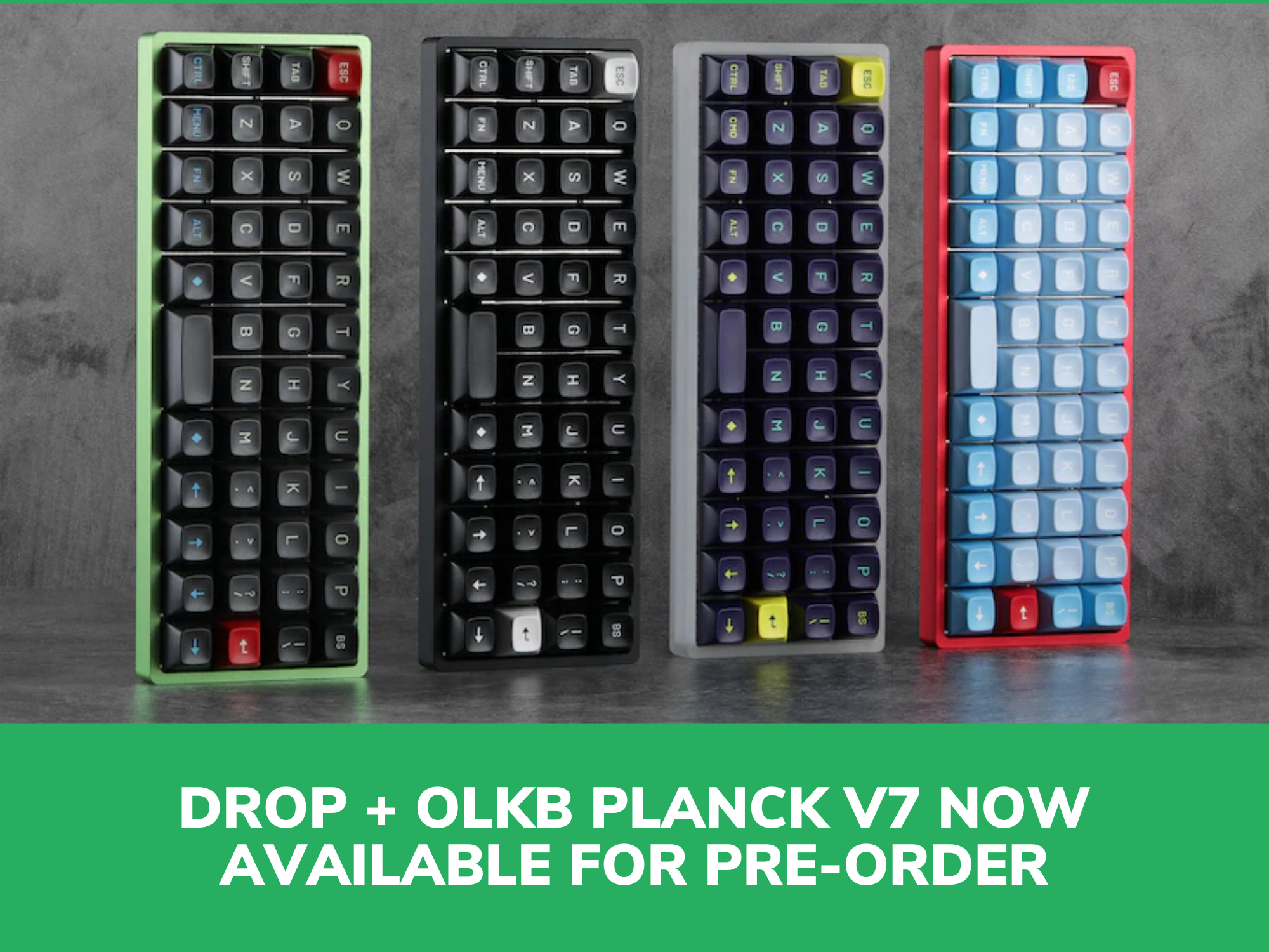 Try Ortho Keys - DROP + OLKB Planck V7 Now Available for Pre-Order